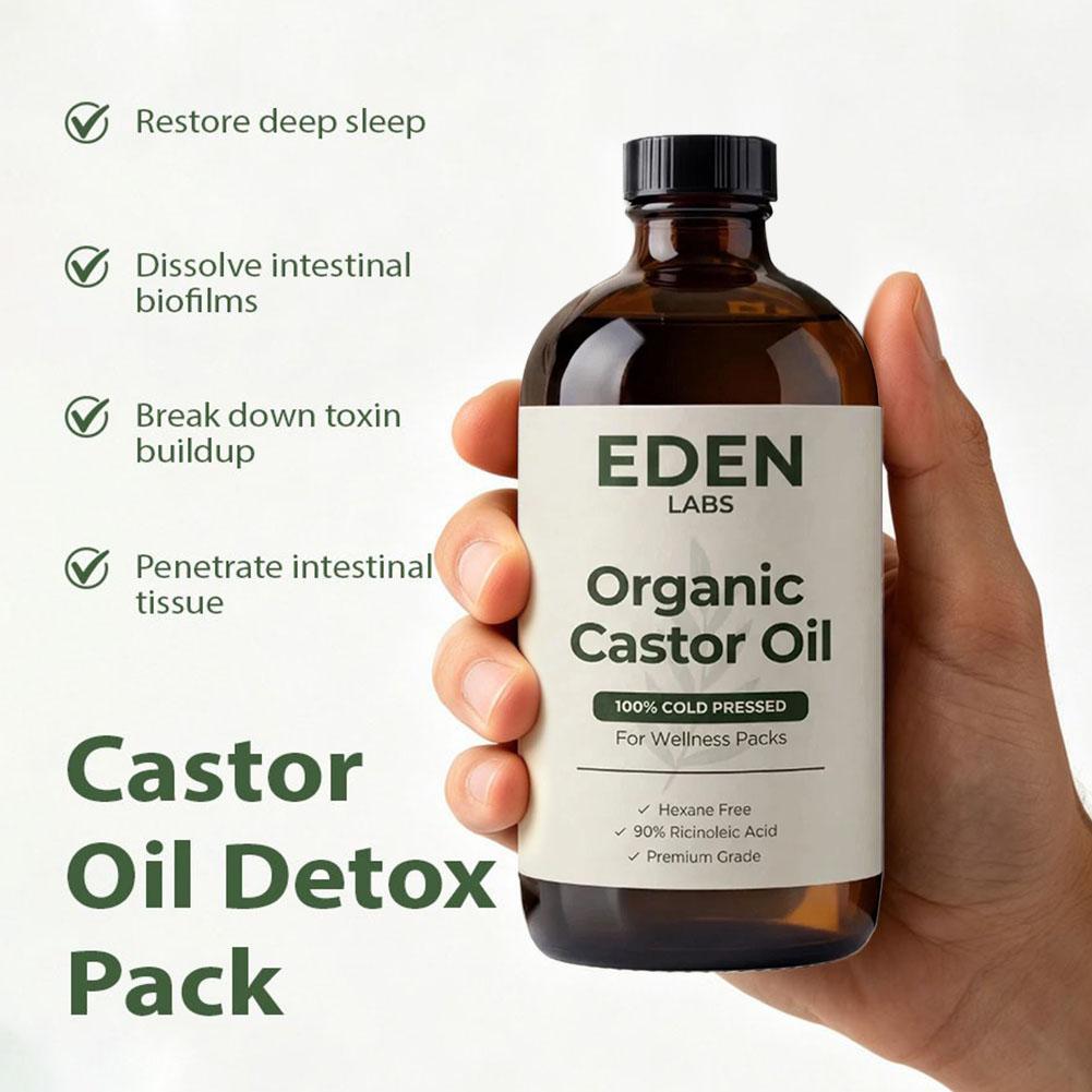 زيت الخروع العضوي من إيدن لابس - مراجعة Castor Oil Cold Press وسعره