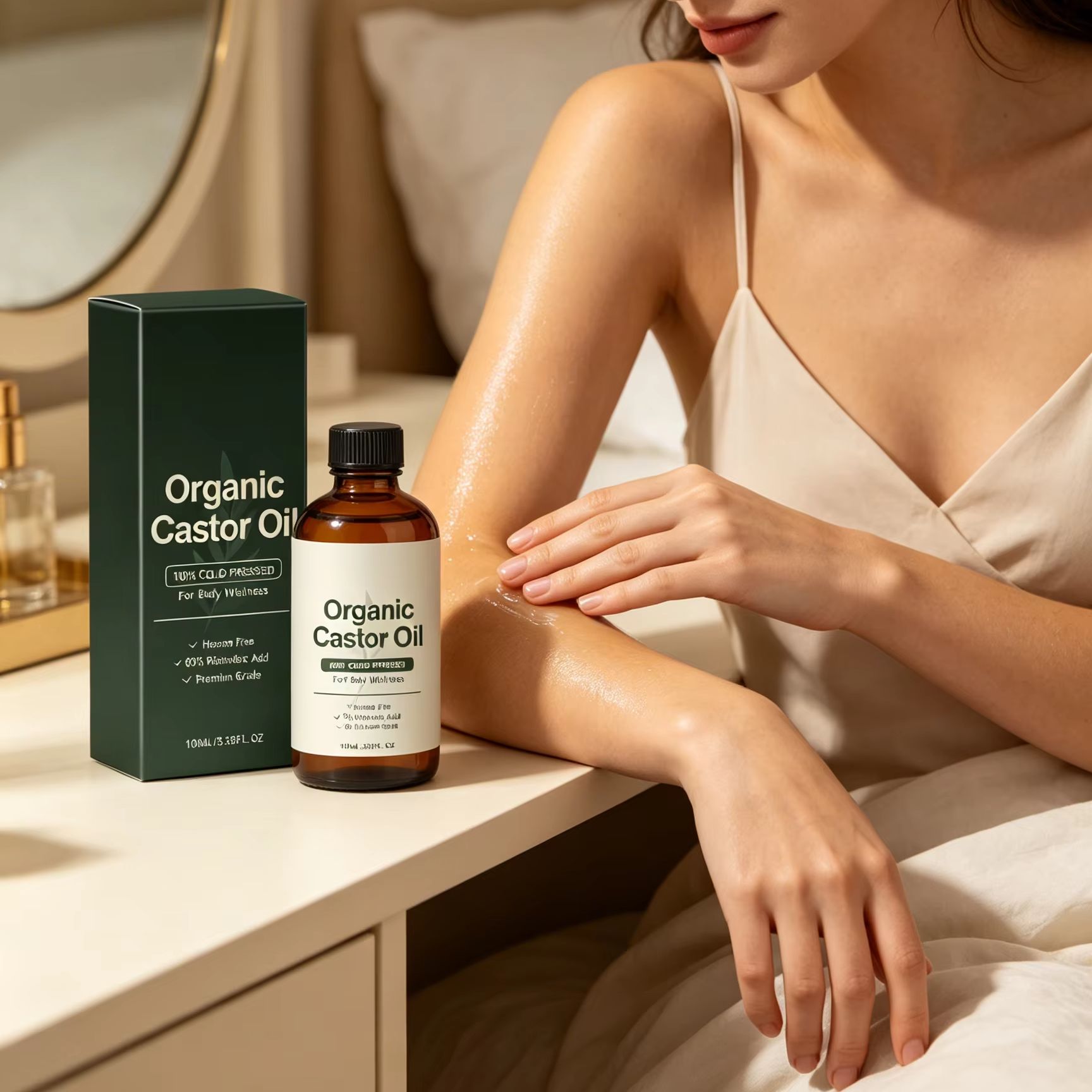 زيت الخروع العضوي المعصور على  - مراجعة Castor Oil Cold Press وسعره