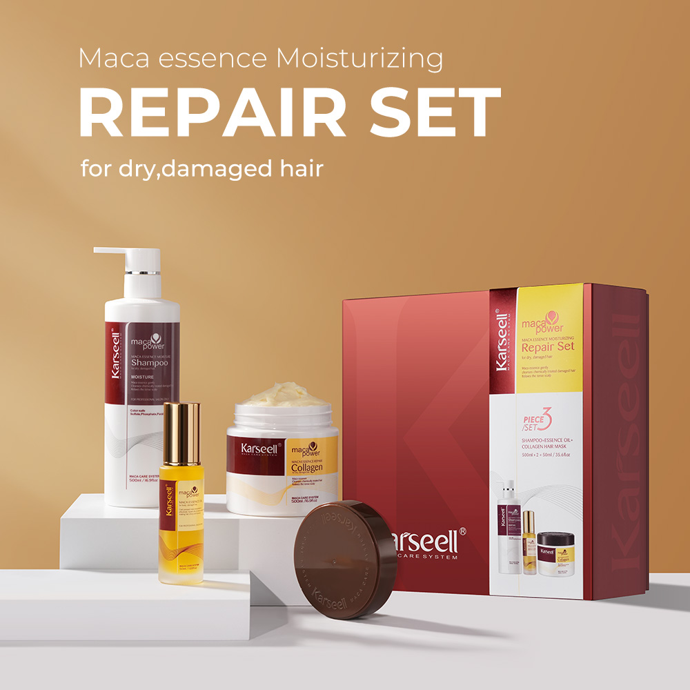 قناع شعر كولاجين من كارسييل +  - مراجعة Hair Care Gift وسعره