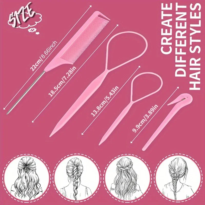 4/5/6 قطعة مجموعة فرشاة شعر تص - مراجعة Hair Care Guide وسعره
