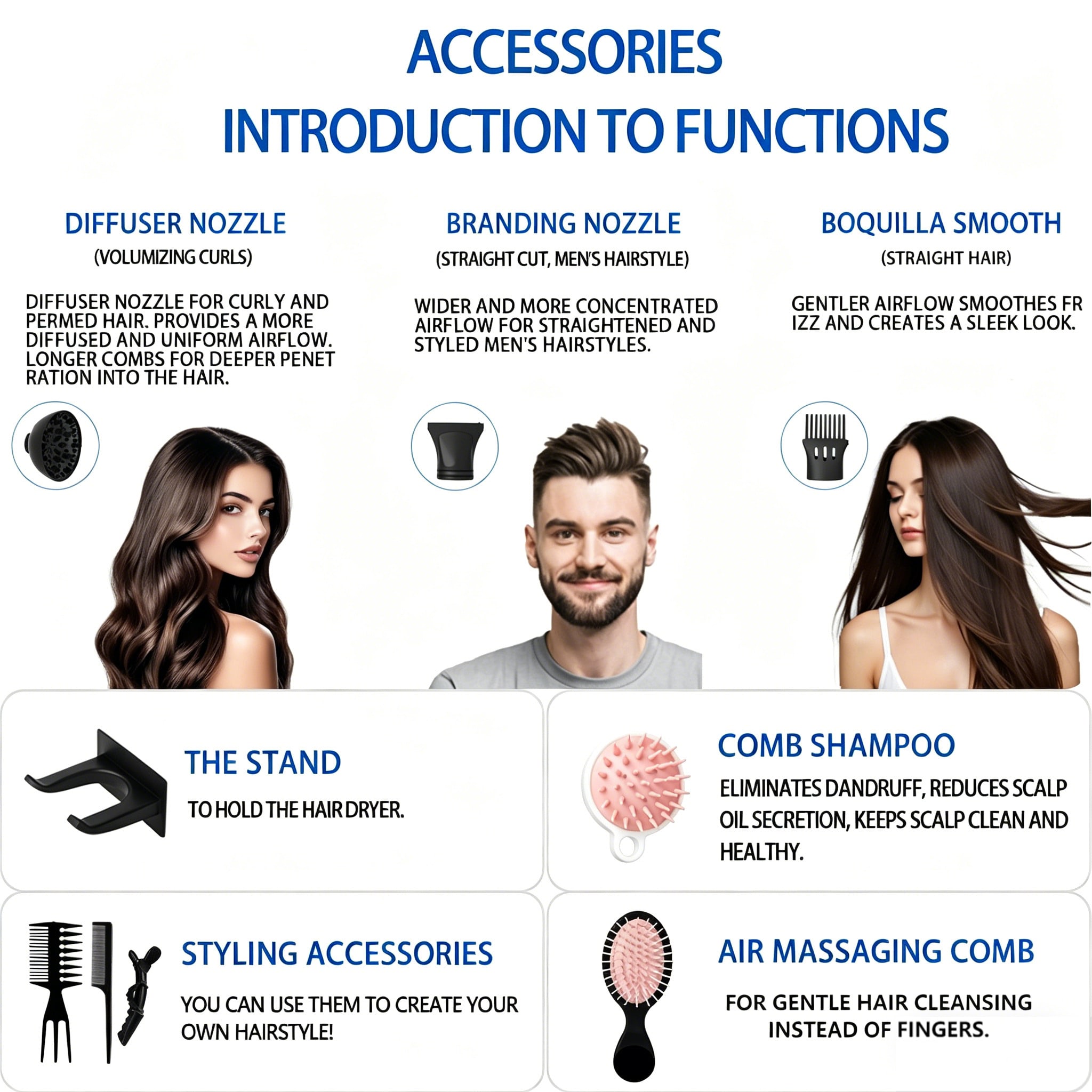 مجفف شعر احترافي عالي الجودة ل - مراجعة Hair Care Gift وسعره