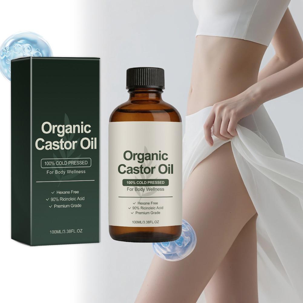 زيت الخروع العضوي للجسم، مرطب، - مراجعة Castor Oil Cold Press وسعره