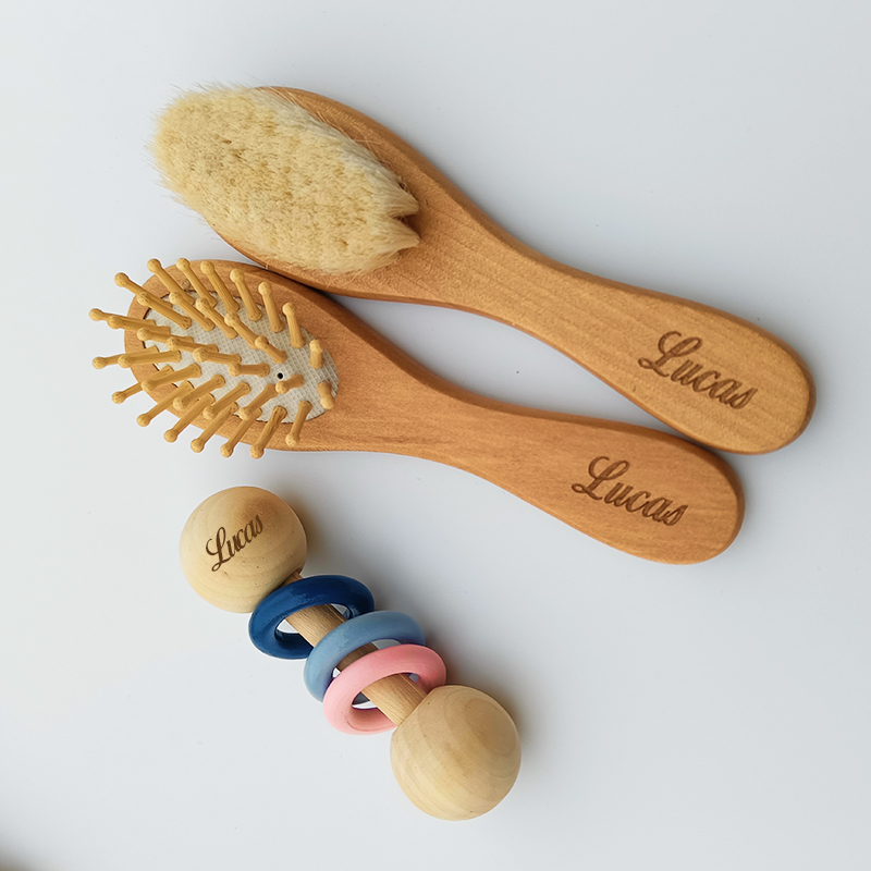 خشبية اسم مخصص رعاية الطفل فرش - مراجعة Hair Care Gift وسعره