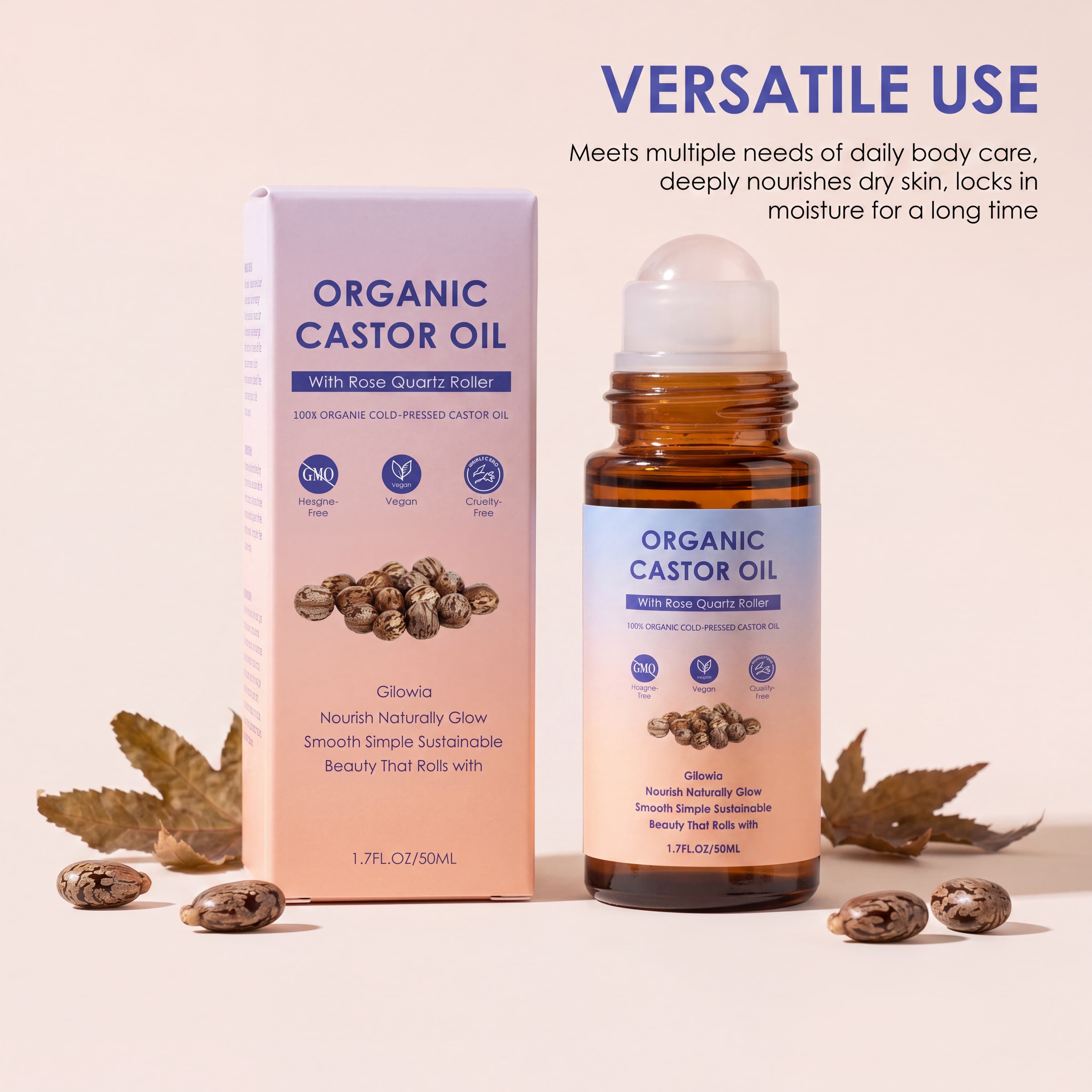 زيت الخروع العضوي مع كرة تدليك - مراجعة Castor Oil Cold Press وسعره