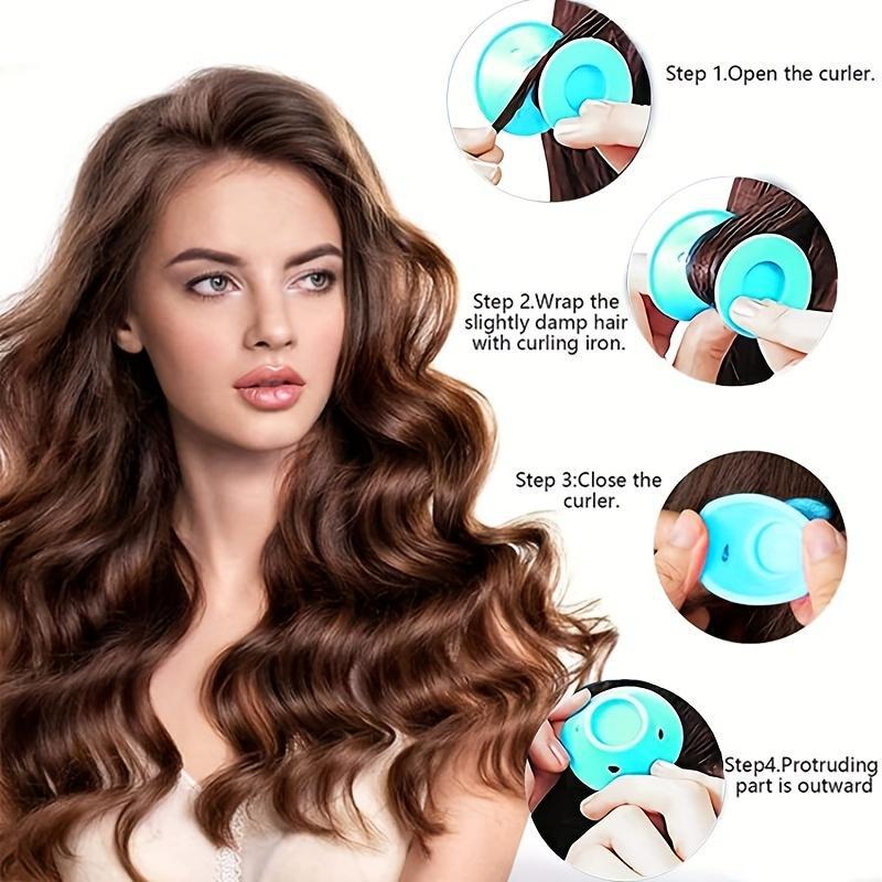 10 قطعة مموج الشعر ماجيك سيليك - مراجعة Hair Care For Curly Dry Hair وسعره